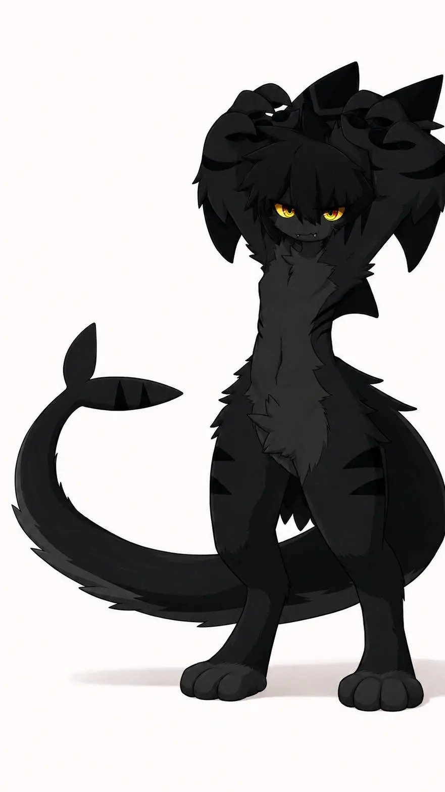 ai character: gomon (blackie) background