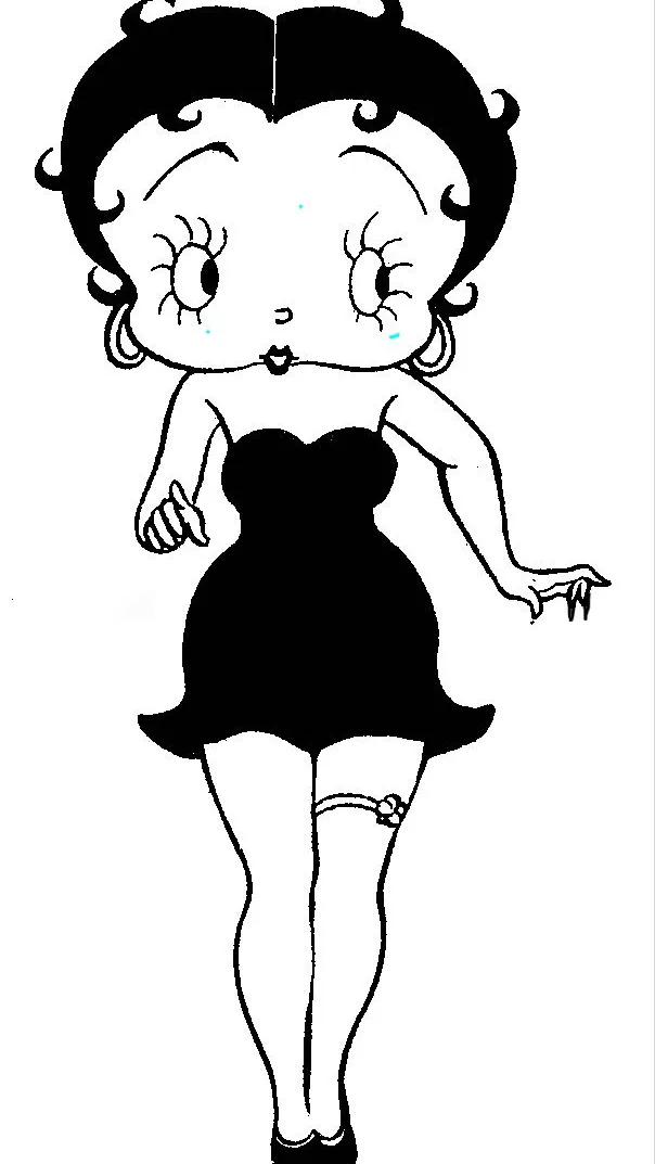 ai character: Betty boop cartoon background