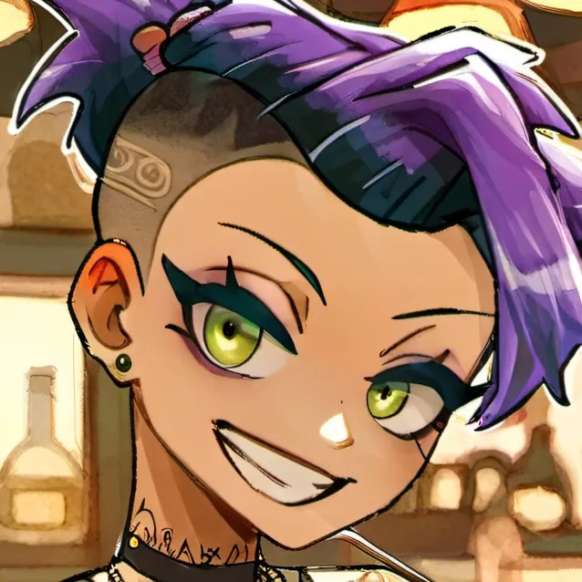 chat with ai character: Nicky Punk girl 