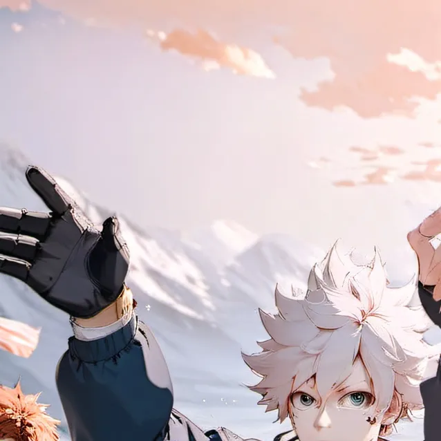 chat with ai character: MHA snowy camping