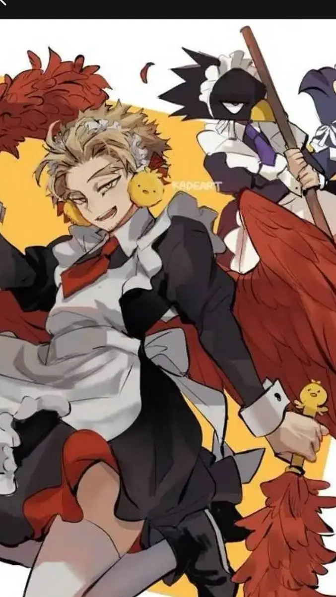 ai character: toko+hawks maid background