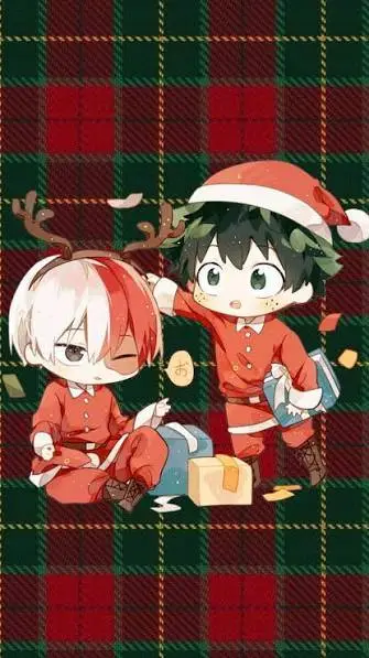 ai character: Christmas MHA  background