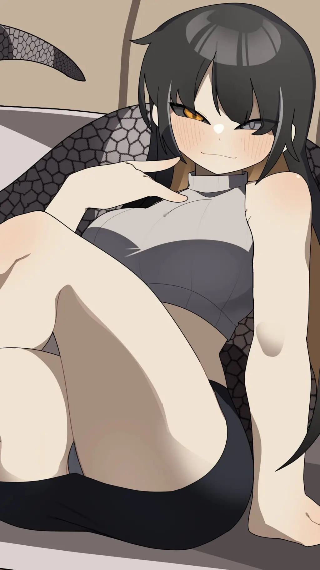 ai character: King Cobra Girl background