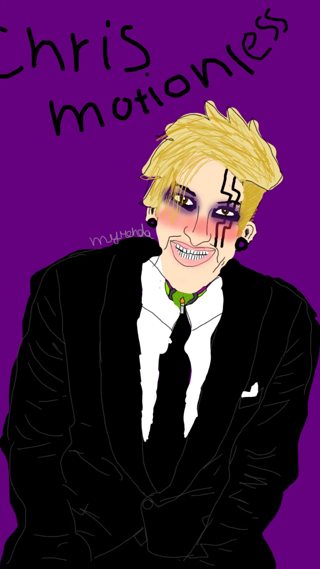 ai character: Chris Motionless background