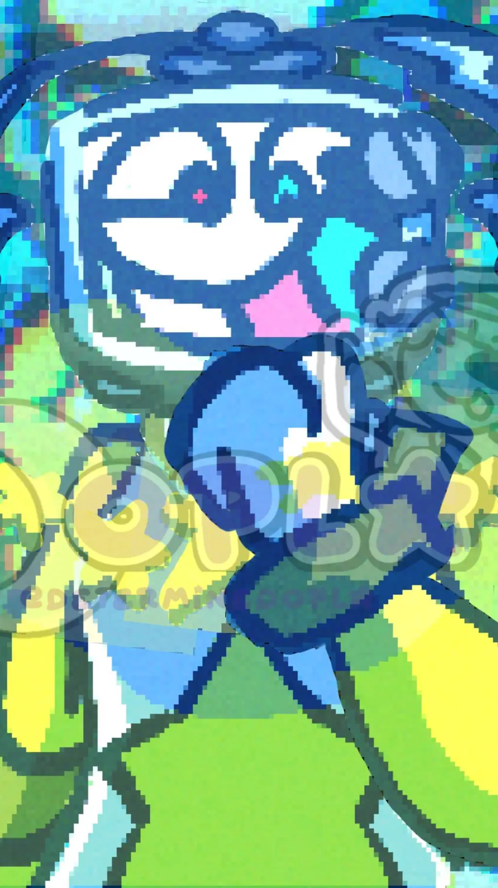 ai character: Mr Puzzles smg4 au background