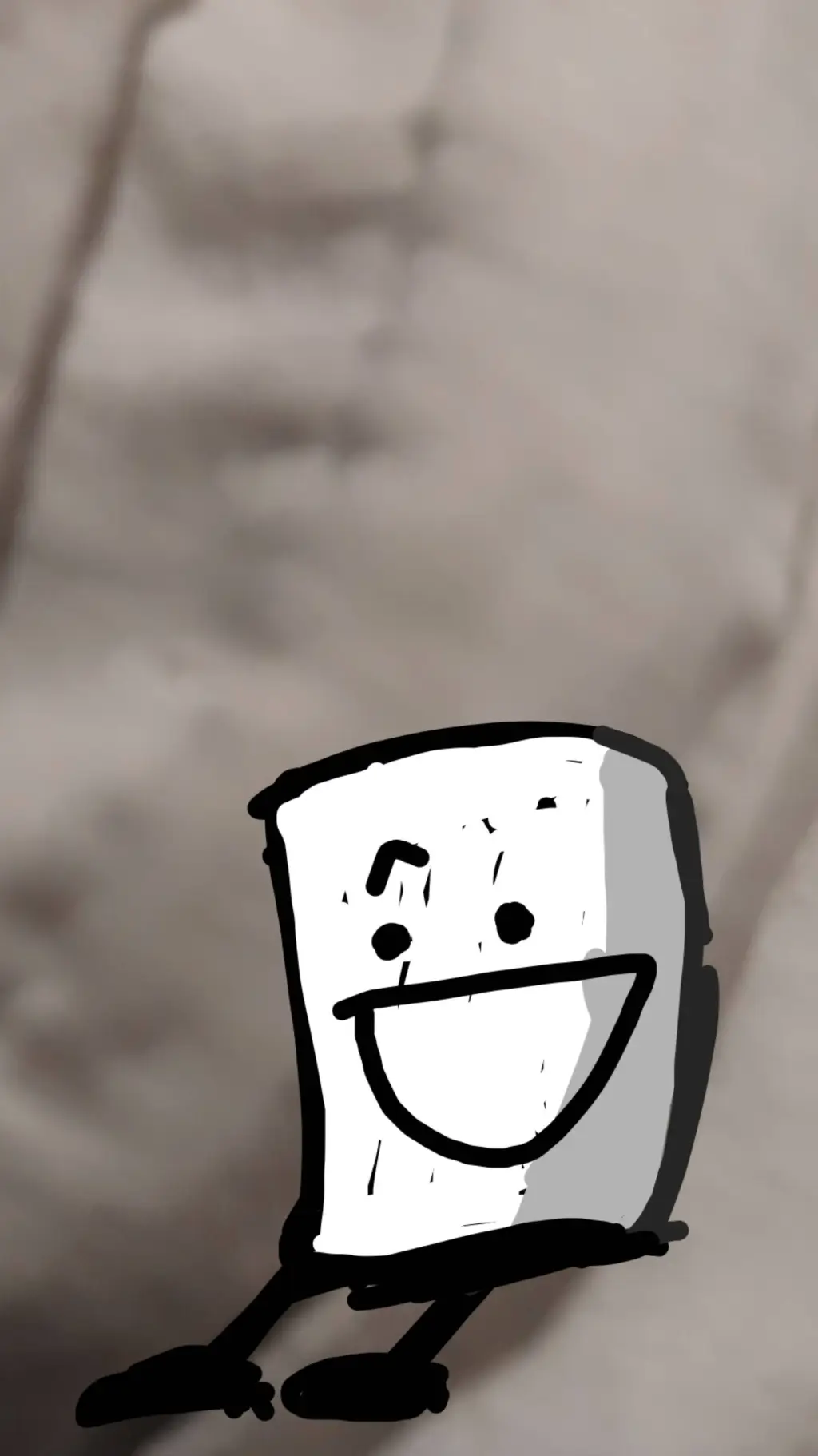 ai character: papery background