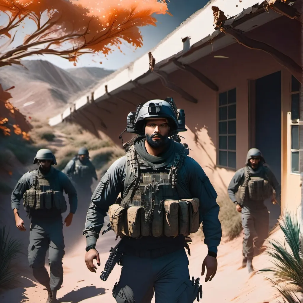chat with ai character: Military training