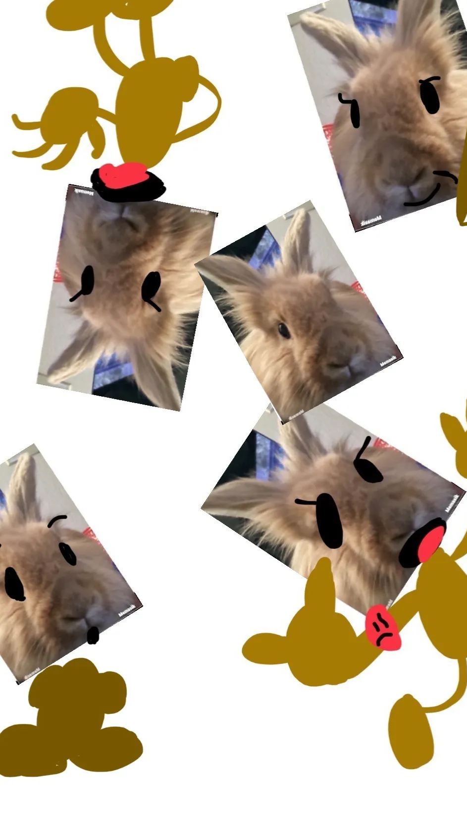 ai character: Marshmallows background