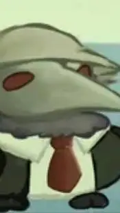ai character: Business Mort Bird background