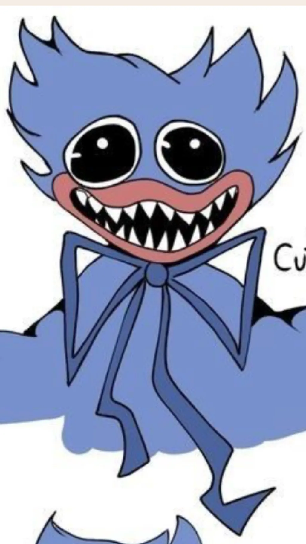 ai character: Huggy wuggy  background