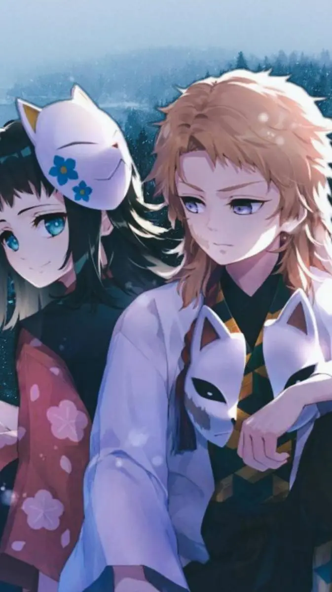 ai character: demon slayer  background