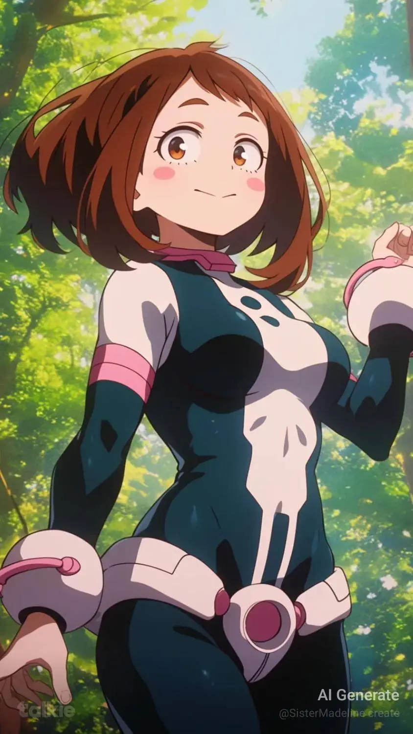 ai character: Uraraka Ochako  background