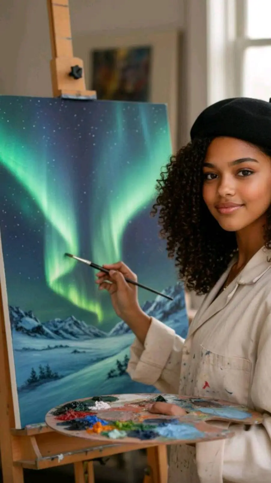 ai character: Artist Willow  background