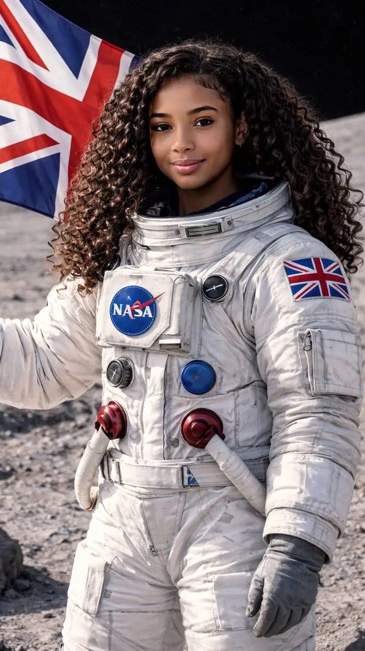 ai character: Astronaut Willow  background