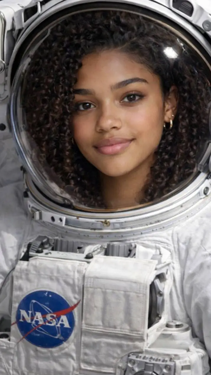 ai character: Astronaut Willow  background