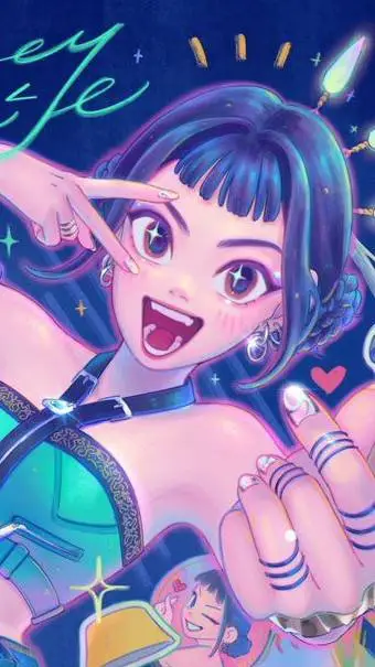 ai character: zoey! background