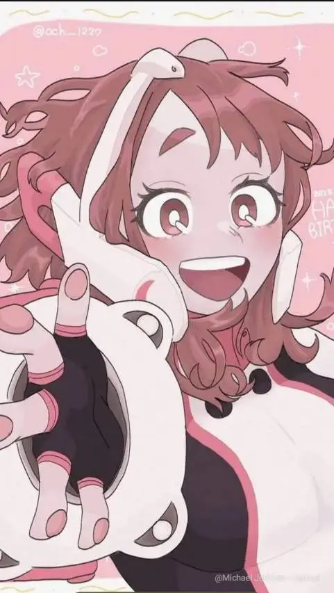 ai character: MHA ochaco brother background