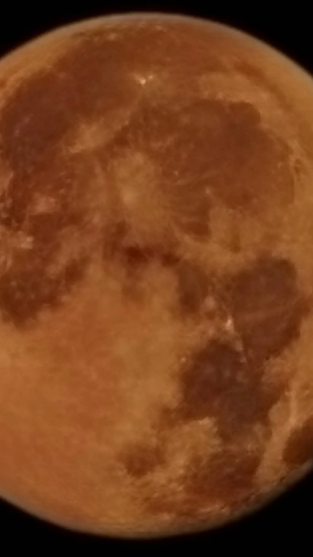 ai character: The orange moon background