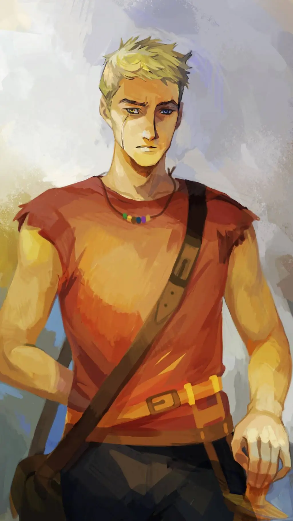ai character: Luke Castellan  background