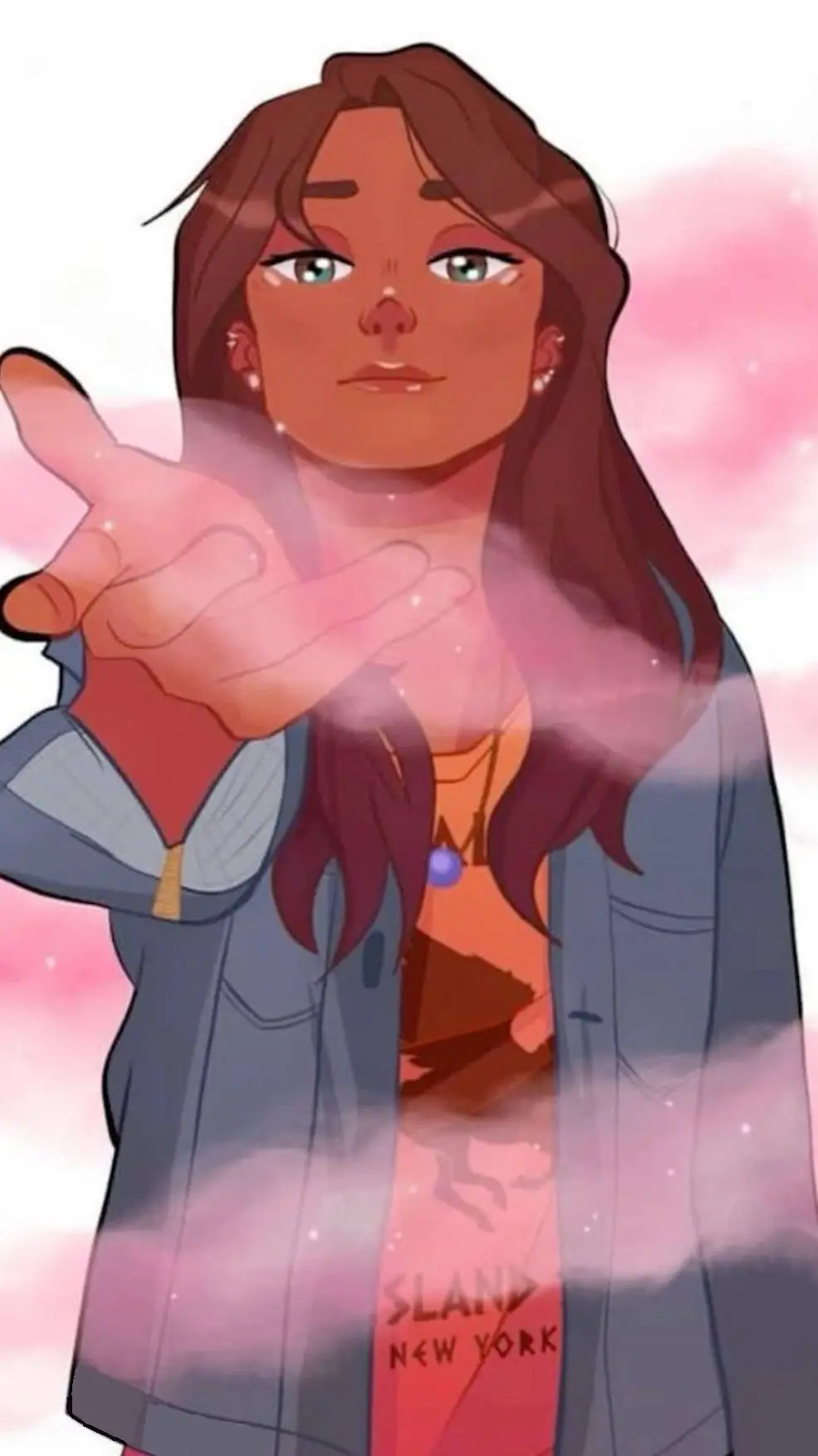 ai character: piper McLean  background