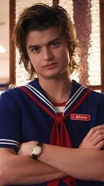 ai character: steve Harrington  background