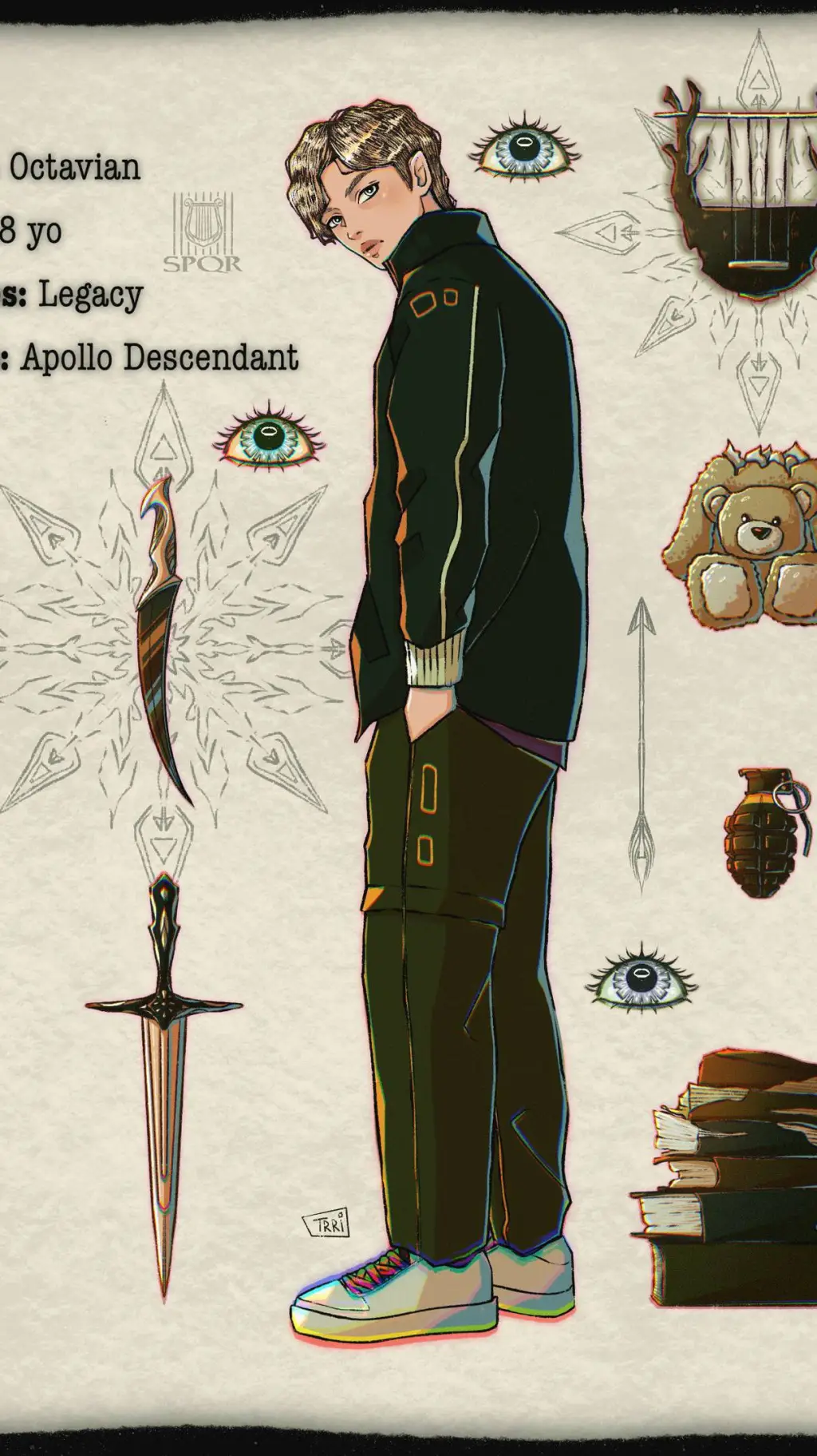 ai character: Octavian background