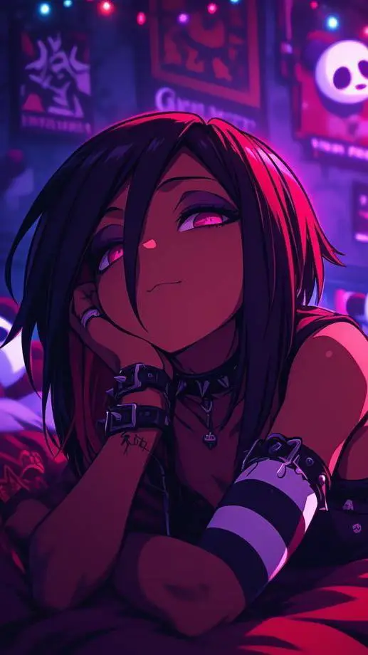 ai character: 🕷Mila💜 background