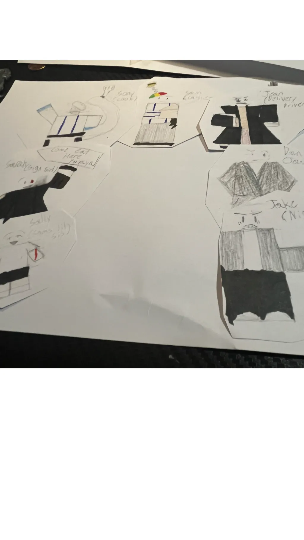 ai character: A happy burger….. background