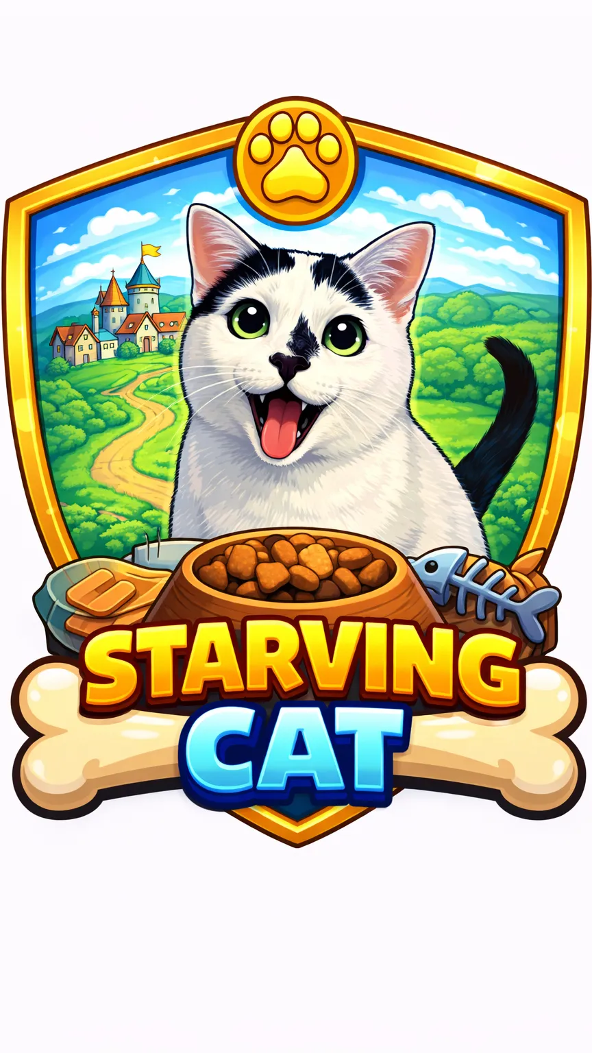 ai character: Starving cat background