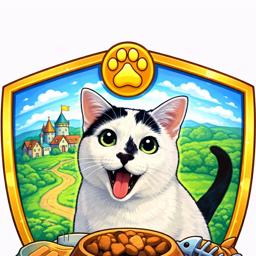 chat with ai character: Starving cat