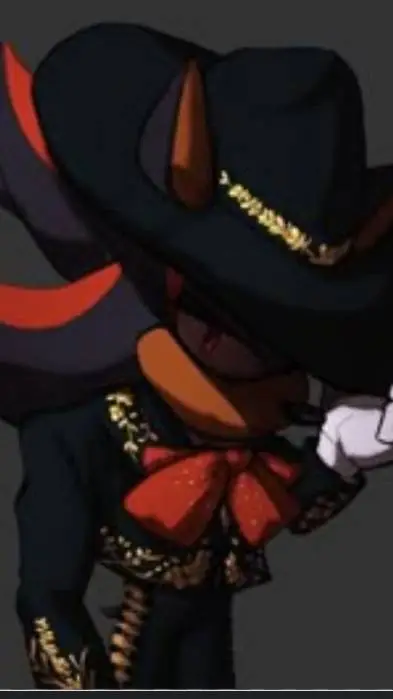 ai character: cowboy shadow background