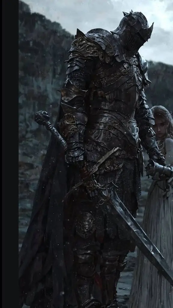 ai character: knight Max background