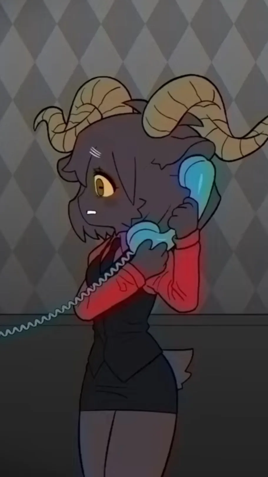 ai character: Goat GF is calling background