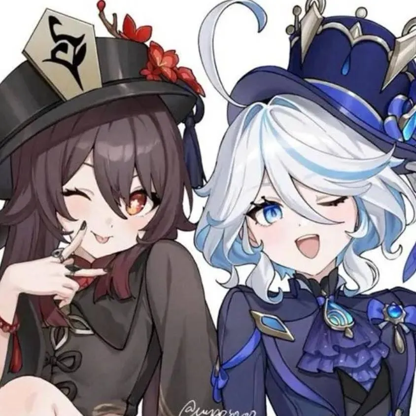 chat with ai character: hutao & furina