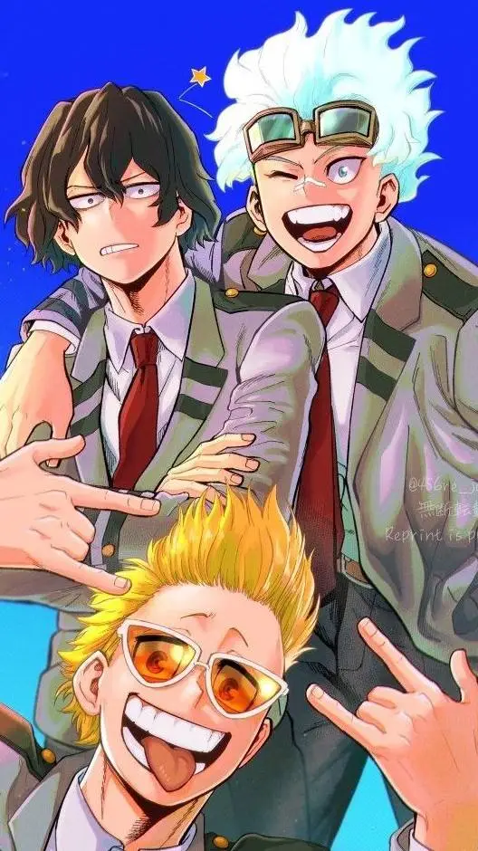 ai character: MHA PAST TRIO background