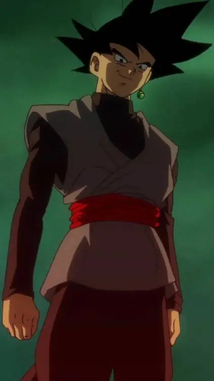 ai character: Goku Black background