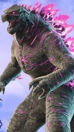 ai character: Godzilla Fortnite background