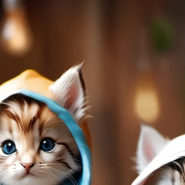 chat with ai character: 2 baby kittens!
