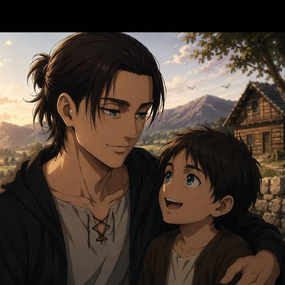 chat with ai character: eren and his son