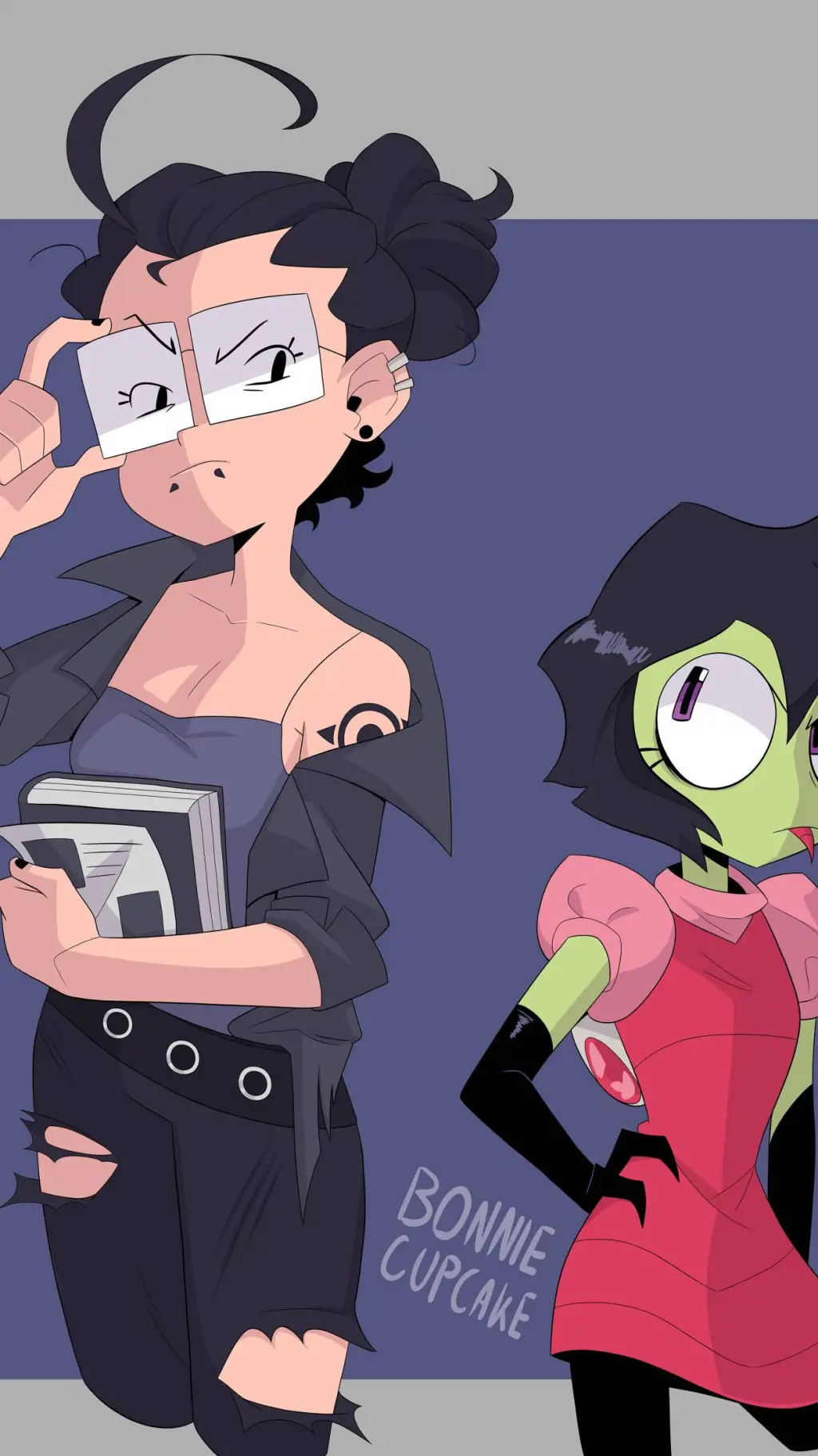 ai character: ZADR GENDERBEND!! background