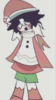 ai character: Chrismas Abbie(me) background