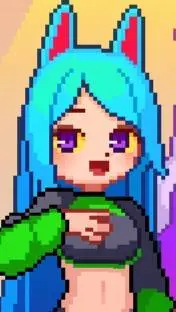 ai character: Kitty Kpop ss background