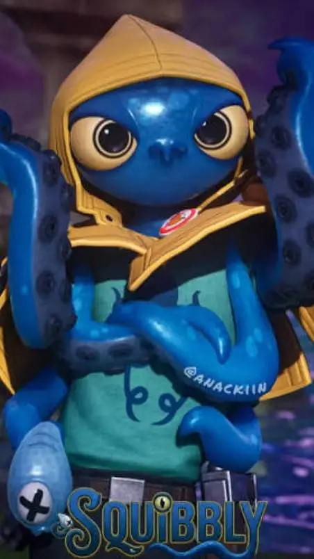 ai character: squibbly background