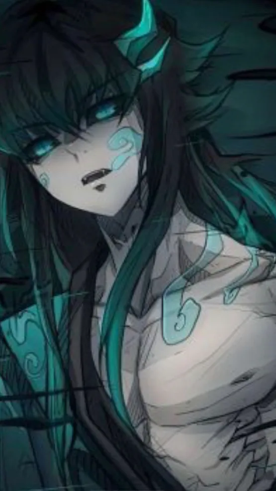 ai character: Muichro as a demon background