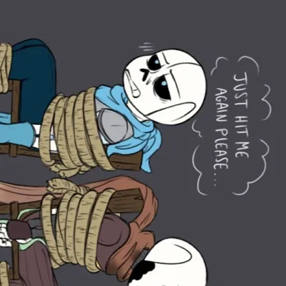 chat with ai character: Bad sans+Star sans