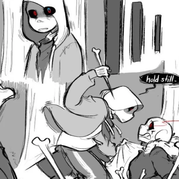 chat with ai character: Sans au❤️🖤💜