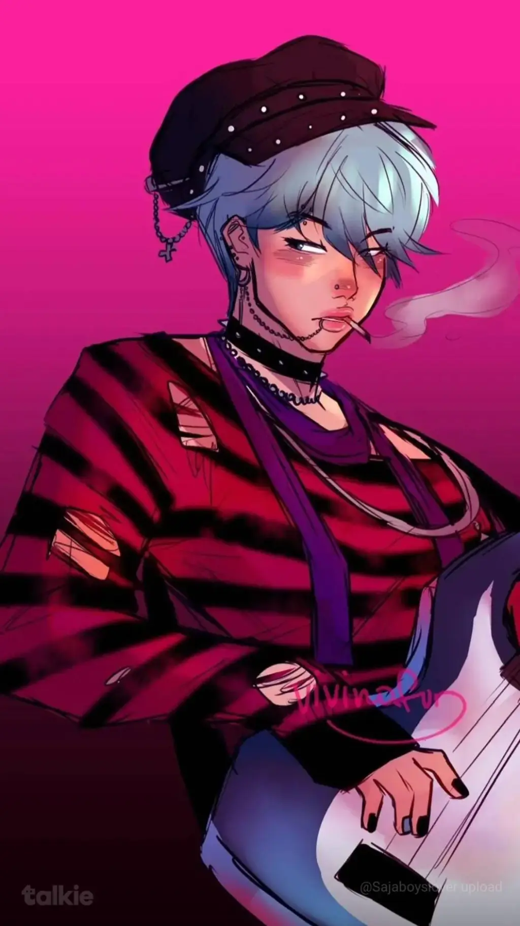 ai character: baby saja AU background