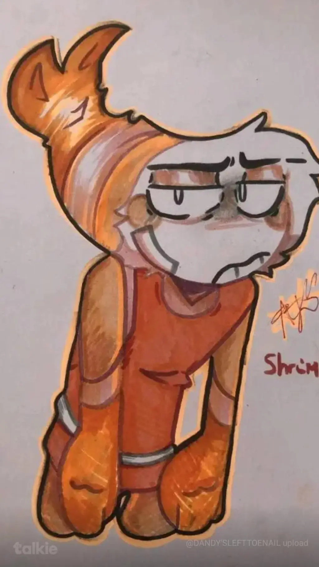 ai character: Shrimpo background