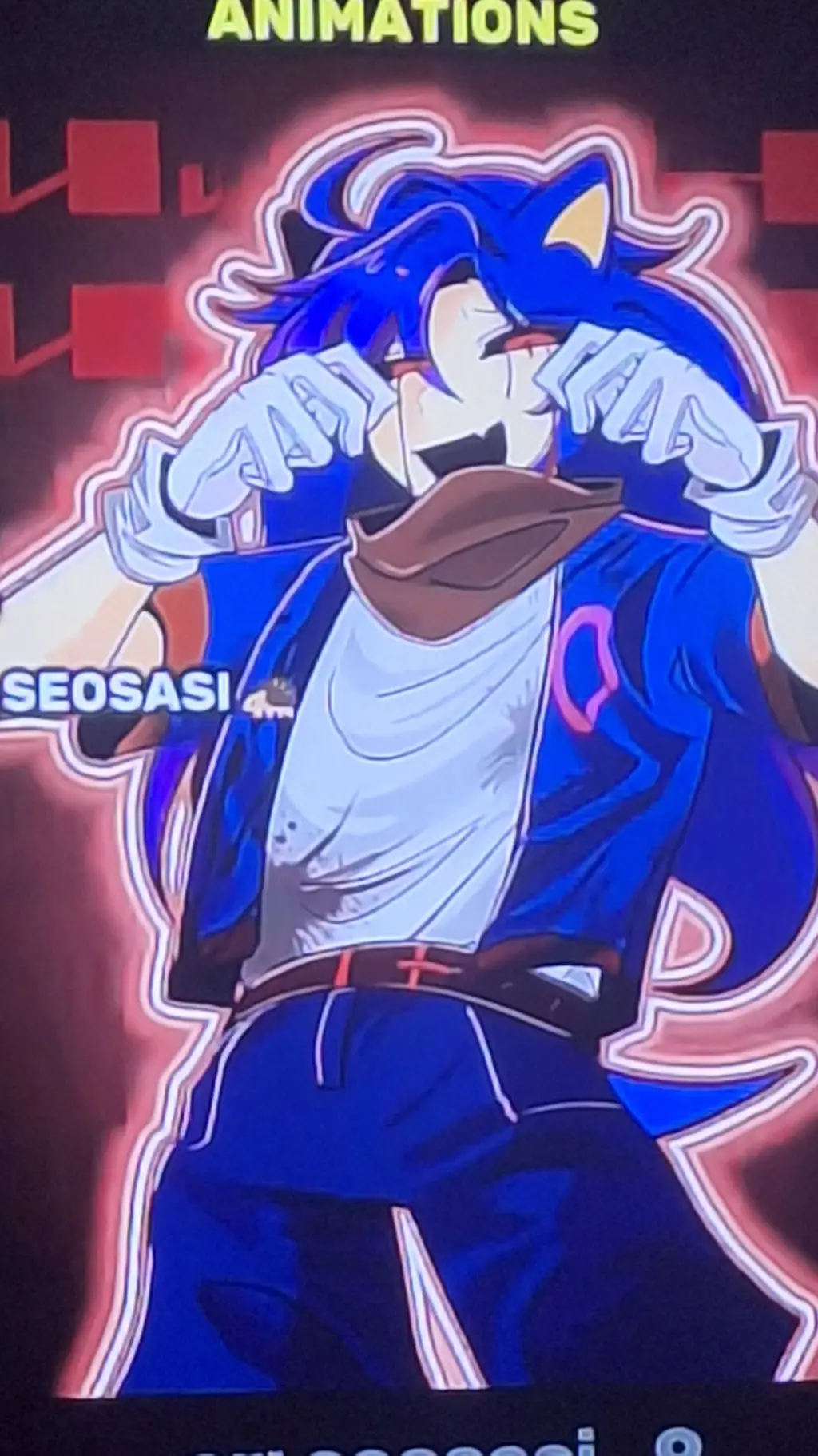 ai character: Sonic.EXE background