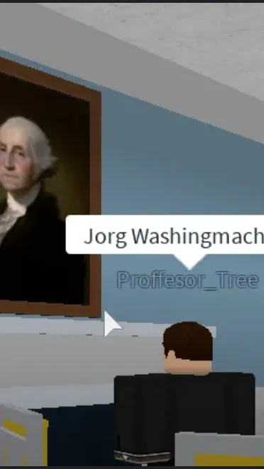 ai character: Jorg Washinmachine background